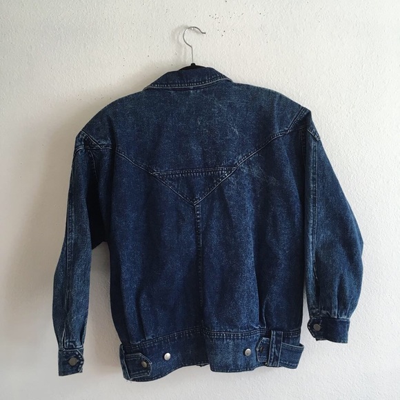 Vintage 80s denim jean jacket - Picture 6 of 7